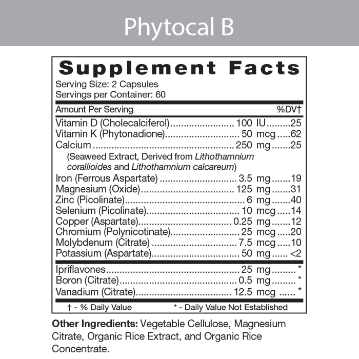 Phytocal B Product Information