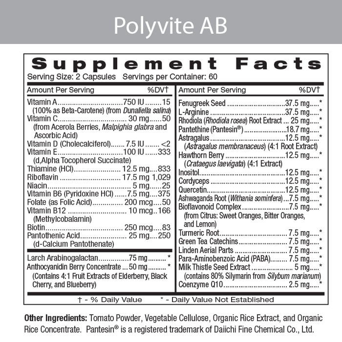Polyvite AB Label