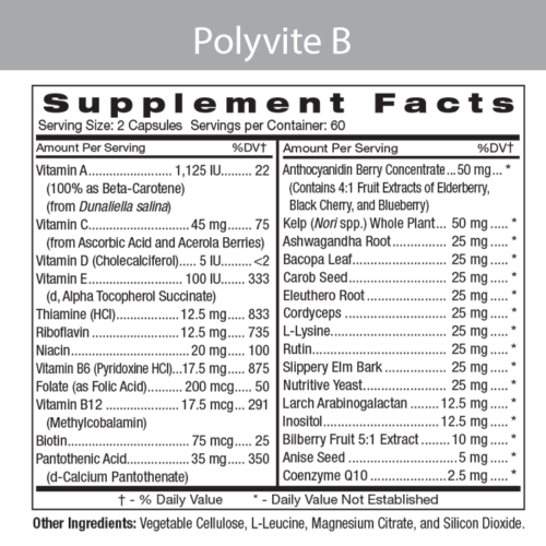 Polyvite B Label