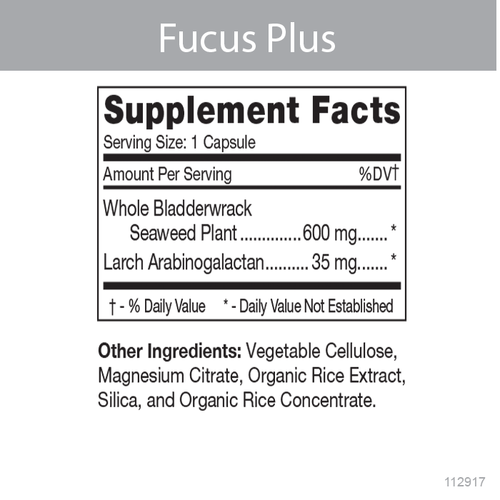 Fucus Plus Product Data