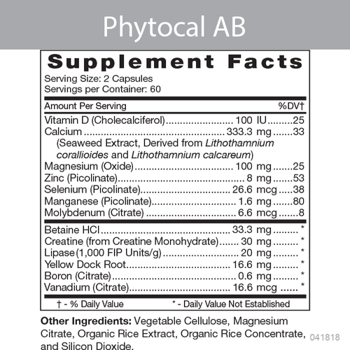 Phytocal AB Product Information